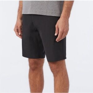 Volcom Black Flat Front Hybrid Shorts Size 40 XL Summer Casual Mens